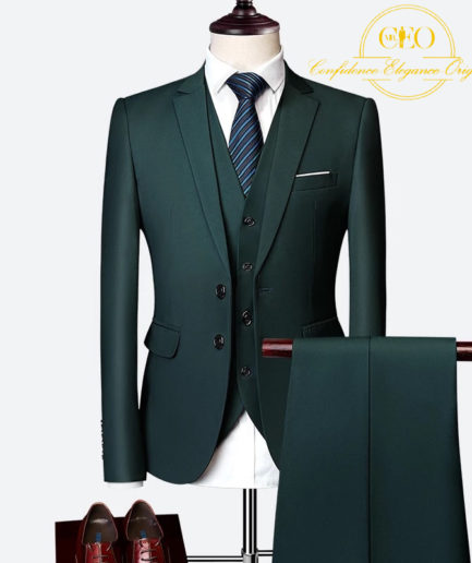 Green 3 Piece Suits