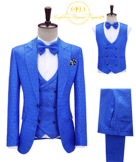 Indigo Blue 3 Piece Tuxedo
