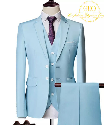 Light Blue 3 Piece Suit